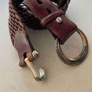 Brown Braided Belt